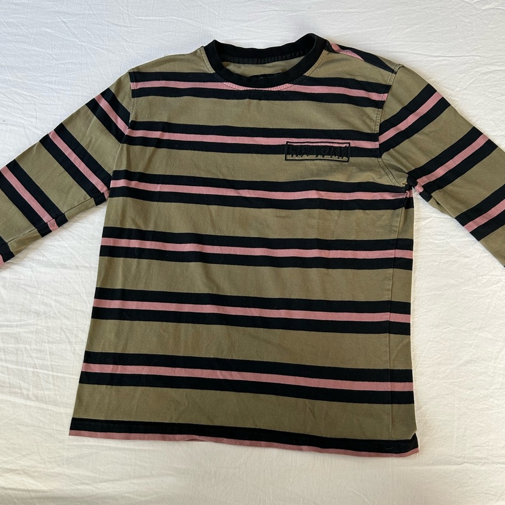 🌲WELCOME striped long sleeve shirt🌲